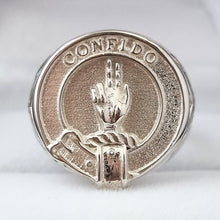 Load image into Gallery viewer, Boyd Clan Crest Signet Ring - celtic sides