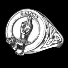 Load image into Gallery viewer, Boyd Clan Crest Signet Ring - celtic sides Scot Jewelry Rings
