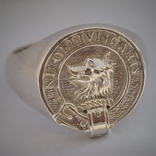 Load image into Gallery viewer, Campbell Clan Signet Crest Ring Scot Jewelry Rings