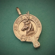 Load image into Gallery viewer, Fraser Clan Crest Pendant Scot Jewelry Charms & Pendants