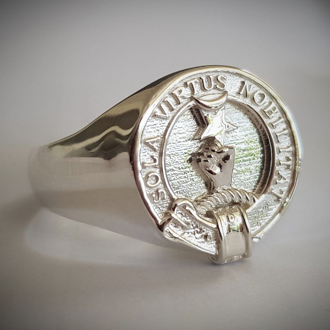 Henderson Clan Crest Signet Ring Scot Jewelry Rings