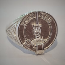 Load image into Gallery viewer, MacAlister Clan Crest Signet Ring - celtic Scot Jewelry Rings