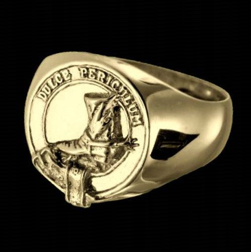 MacAuley Clan Crest Signet Ring Scot Jewelry Rings
