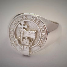 Load image into Gallery viewer, MacDonald Clan Crest Signet Ring Scot Jewelry Rings