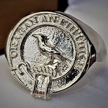 Load image into Gallery viewer, MacDonnell Clan Crest Signet Ring Scot Jewelry Rings