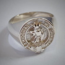 Load image into Gallery viewer, MacGregor Clan Crest Signet Ring Sterling Silver Scot Jewelry