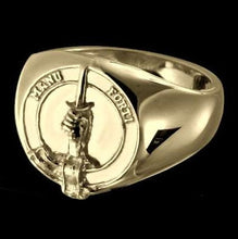 Load image into Gallery viewer, MacKay Clan Crest Signet Ring Scot Jewelry Rings