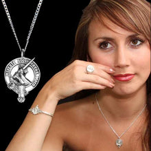 Load image into Gallery viewer, MacMillan Clan Crest Pendant Scot Jewelry Charms & Pendants