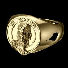 Load image into Gallery viewer, Menzies Clan Crest Signet Ring Scot Jewelry Rings
