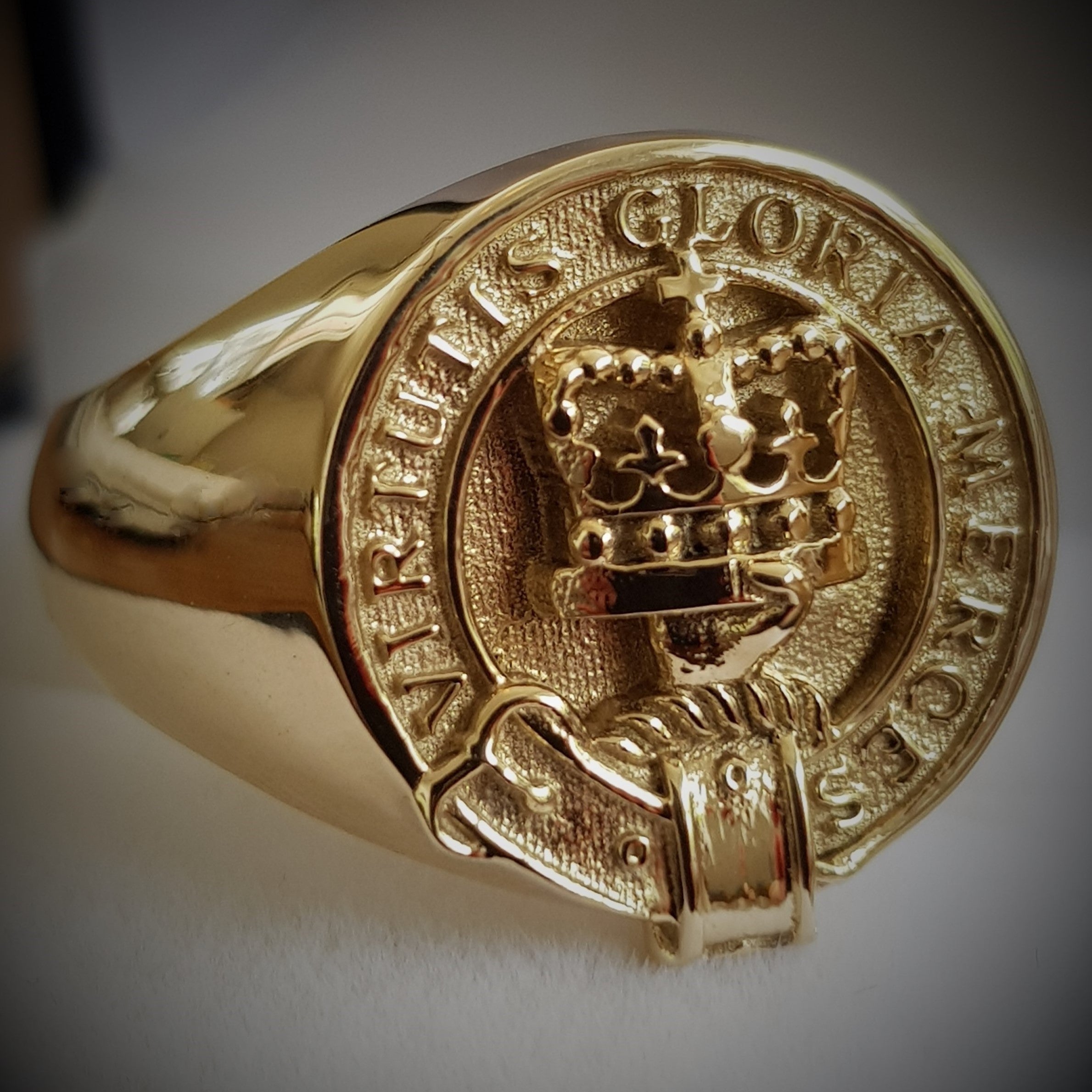 Robertson Clan Crest Signet Ring - Main Image