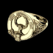 Load image into Gallery viewer, Ross Clan Crest Signet Ring - celtic sides Scot Jewelry Rings
