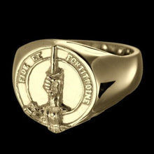 Load image into Gallery viewer, Shaw Clan Crest Signet Ring Scot Jewelry Rings
