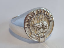 Load image into Gallery viewer, Douglas Clan Crest Signet Ring Scot Jewelry Rings
