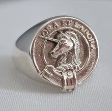 Load image into Gallery viewer, Ramsay Clan Crest Signet Ring Scot Jewelry Rings

