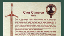 Load image into Gallery viewer, Cameron clan history print
