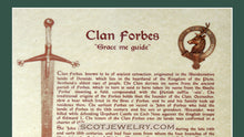 Load image into Gallery viewer, Forbes Clan Crest and History Prints
