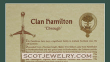 Load image into Gallery viewer, Hamilton Clan Crest and History Prints
