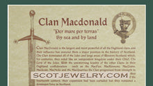 Load image into Gallery viewer, MacDonald clan history print
