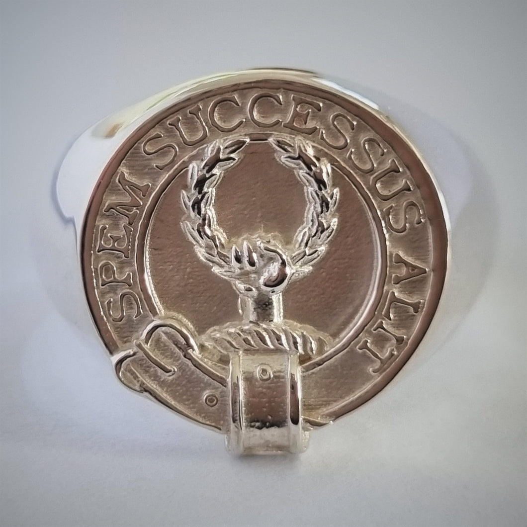 Ross Clan Crest Signet Ring Scottish Scot Jewelry Rings