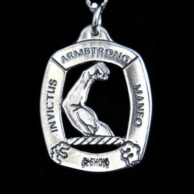 Armstrong Clan Crest Pendant - large Scot Jewelry Charms & Pendants