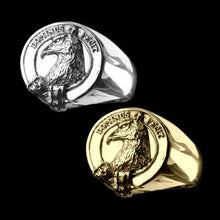 Load image into Gallery viewer, Baird Clan Crest Signet Ring Scot Jewelry Rings
