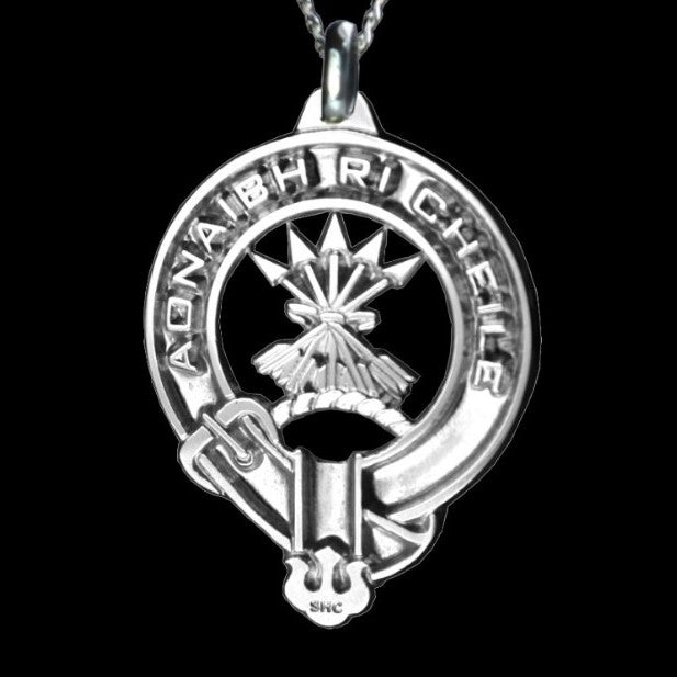 Cameron Clan Crest Pendant - large round Scot Jewelry Charms & Pendants
