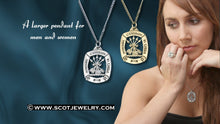 Load image into Gallery viewer, Cameron Clan Crest Pendant - large Scot Jewelry Charms &amp; Pendants
