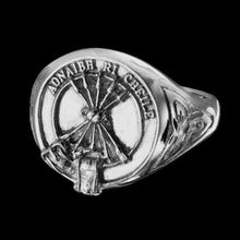 Load image into Gallery viewer, Cameron Clan Crest Signet Ring - celtic sides Scot Jewelry Rings
