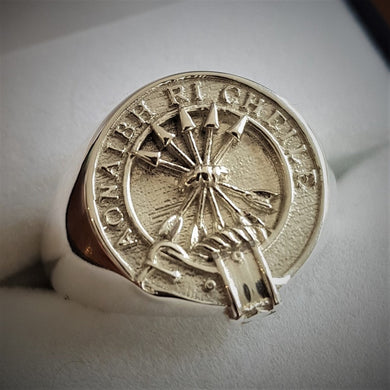 Cameron Clan Crest Signet Ring Scot Jewelry Rings