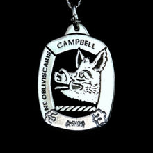 Load image into Gallery viewer, Campbell Clan Crest Pendant - large Scot Jewelry Charms &amp; Pendants
