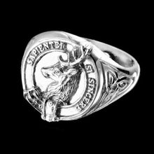 Load image into Gallery viewer, Davidson Clan Crest Signet Ring - celtic sides Scot Jewelry Rings
