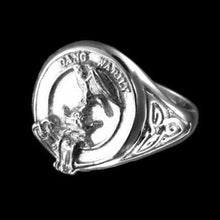 Load image into Gallery viewer, Drummond Clan Crest Signet Ring - celtic sides Scot Jewelry Rings
