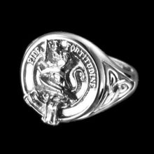Load image into Gallery viewer, Farquharson Clan Crest Signet Ring - celtic sides Scot Jewelry Rings
