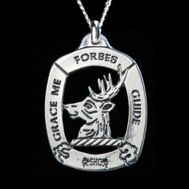 Forbes Clan Crest Pendant - large Scot Jewelry Charms & Pendants