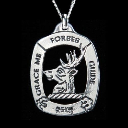Forbes Clan Crest Pendant - large Scot Jewelry Charms & Pendants
