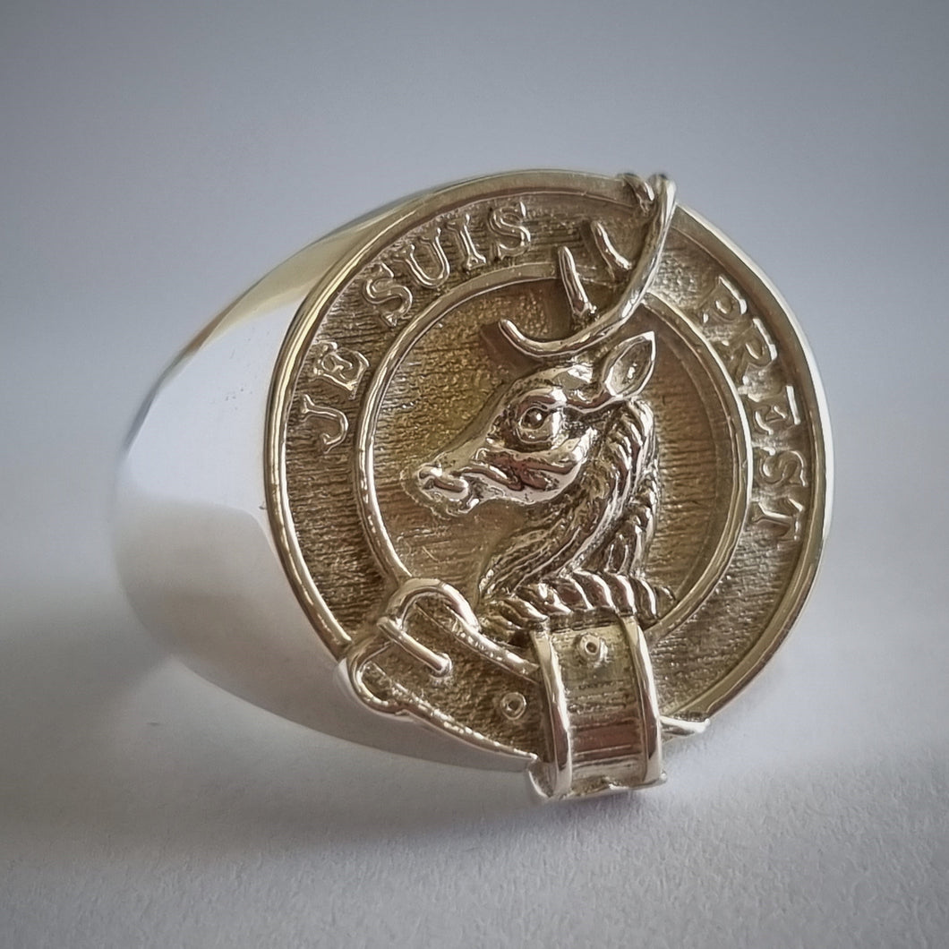 Fraser Clan Crest Signet Ring Scot Jewelry Rings