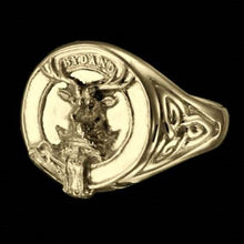 Load image into Gallery viewer, Gordon Clan Crest Signet Ring - celtic sides Scot Jewelry Rings
