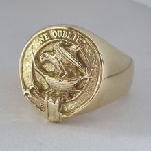 Load image into Gallery viewer, Graham Clan Crest Signet Ring Scot Jewelry Rings

