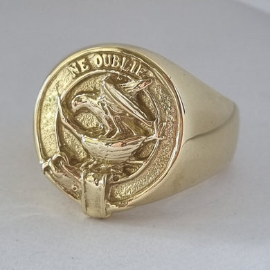 Graham Clan Crest Signet Ring Scot Jewelry Rings