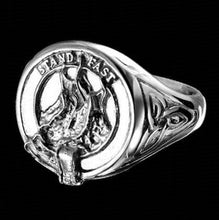 Load image into Gallery viewer, Grant Clan Crest Signet Ring - celtic sides Scot Jewelry Rings
