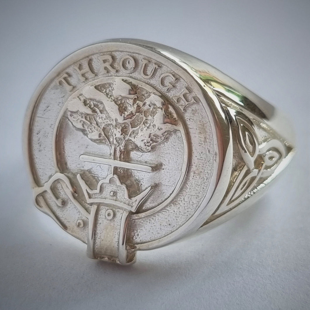 Hamilton Clan Crest Signet Ring - celtic Scot Jewelry Rings