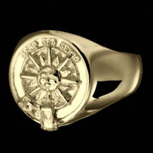 Load image into Gallery viewer, Kerr Clan Crest Signet Ring Scot Jewelry Rings
