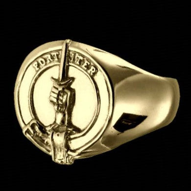 MacAlister Clan Crest Signet Ring Scot Jewelry Rings