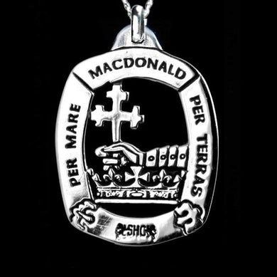 MacDonald Clan Crest Pendant - large Scot Jewelry Charms & Pendants