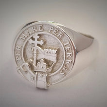 Load image into Gallery viewer, MacDonald Clan Crest Signet Ring Scot Jewelry Rings
