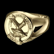Load image into Gallery viewer, MacDougall Clan Crest Signet Ring Scot Jewelry Rings
