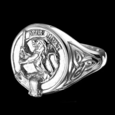 MacDuff Clan Crest Signet Ring - celtic sides Scot Jewelry Rings