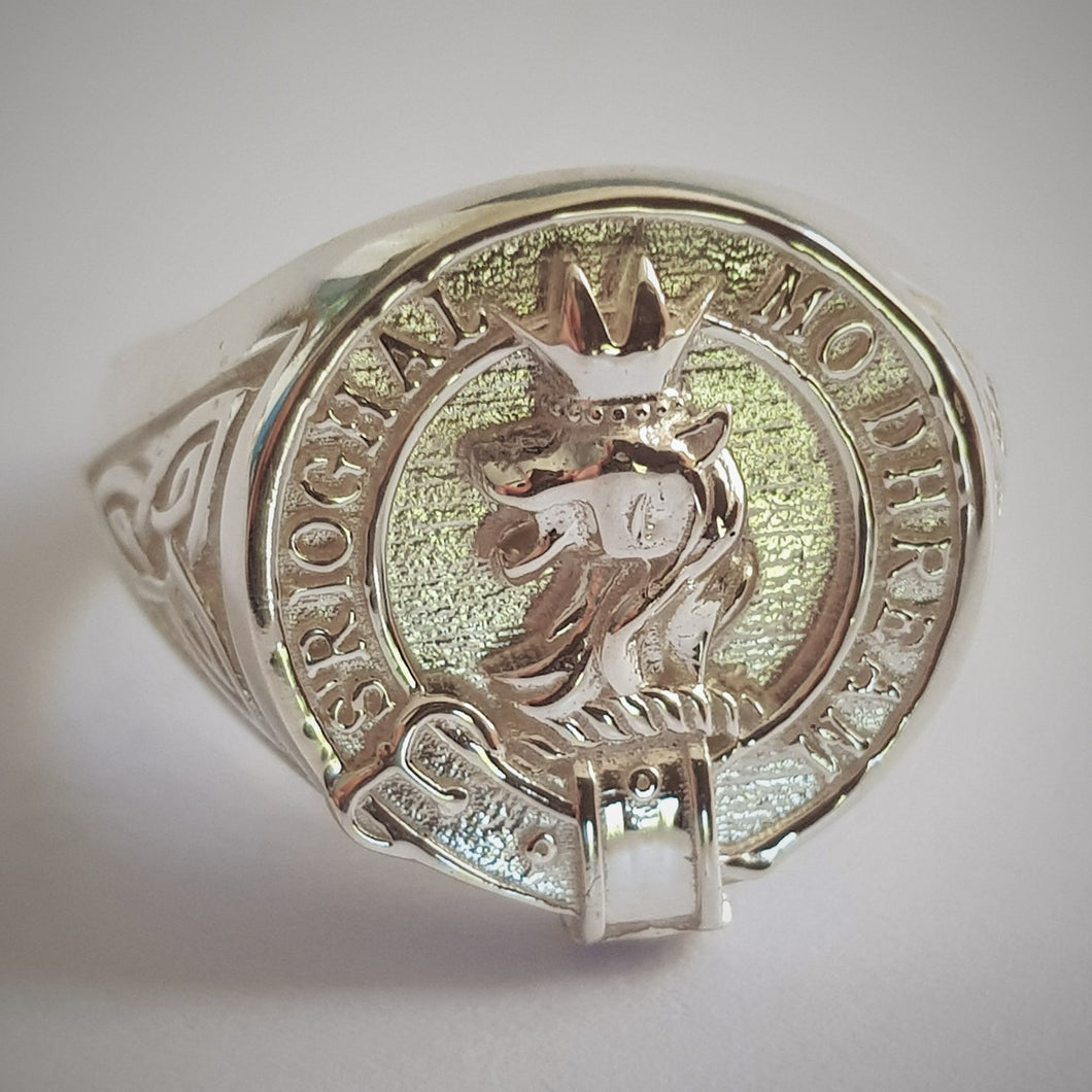MacGregor Clan Crest Signet Ring - celtic Scot Jewelry Rings