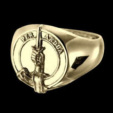 Load image into Gallery viewer, MacIntyre Clan Crest Signet Ring Scot Jewelry Rings
