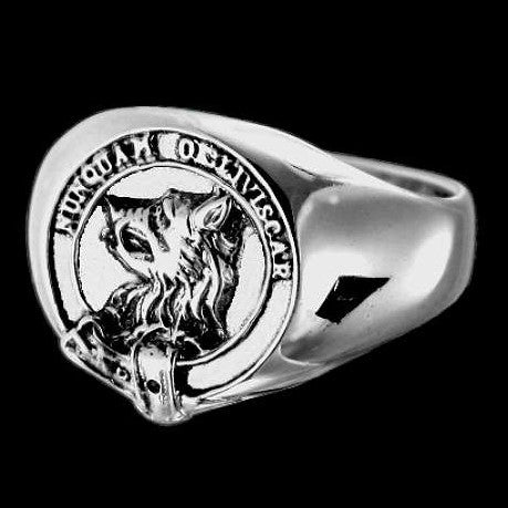MacIver Clan Crest Signet Ring Scot Jewelry Rings
